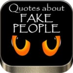 quotes about fake people android application logo